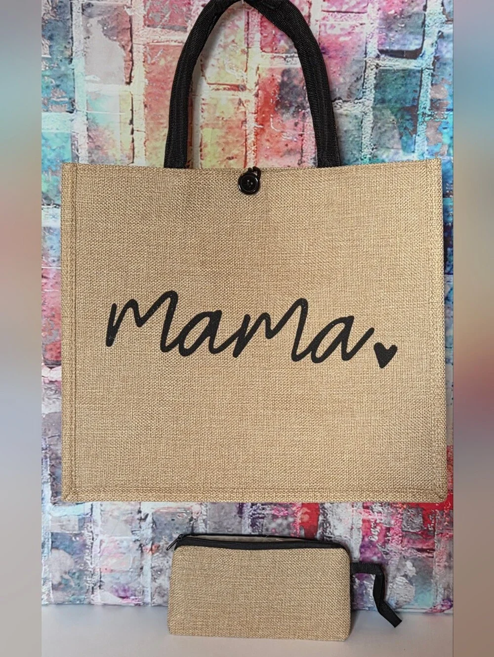 Mama Tote Bag with Zip Pouch NIP